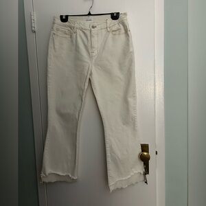 Frame Cream Denim Women's
 Le Crop Mini Boot in Hallum Chew Size 29